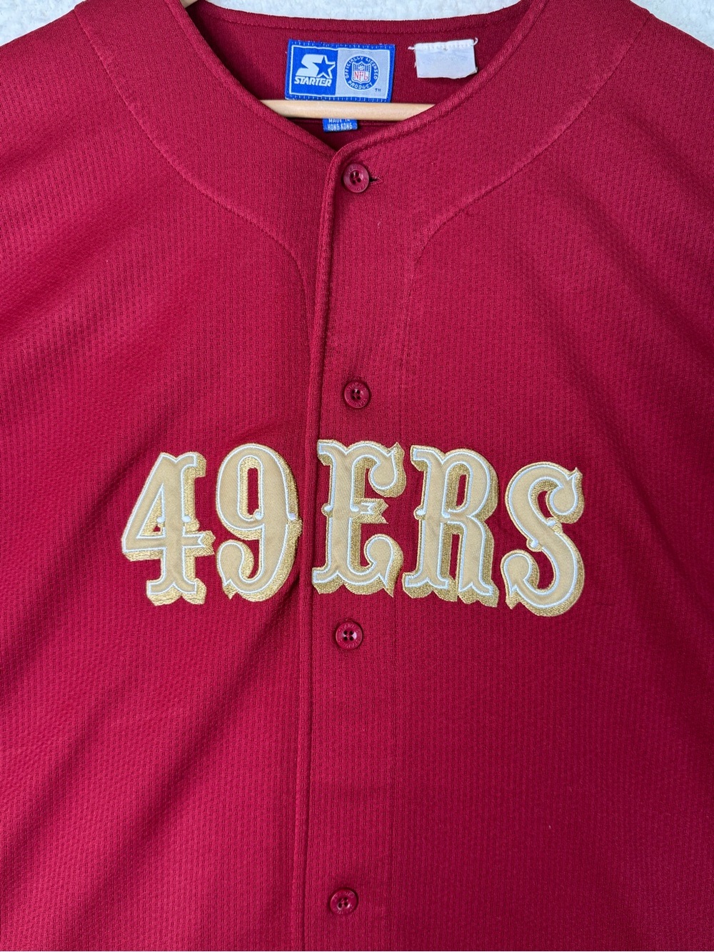 VTG Starter NFL San Francisco 49ers Jerry Rice #80 Baseball Style Jersey Mens 2X - Picture 4 of 15